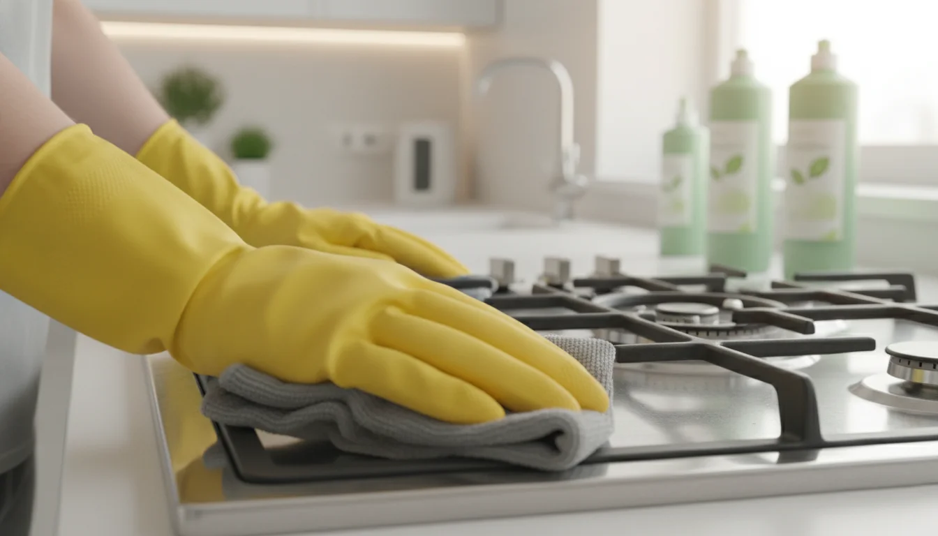 Kitchen after cleaning